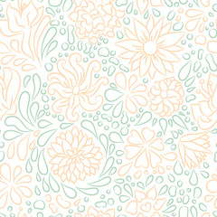 Vector flower pattern. 