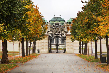 Belvedere Palace complex in Vienna. Austria - obrazy, fototapety, plakaty