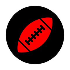American simple football ball