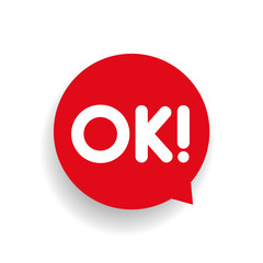 OK sign letteging vector