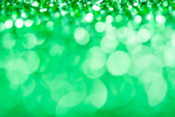 Obraz premium abstract green bokeh christmas decoration background