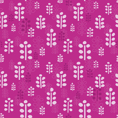 Abstract plants background. Seamless pattern.Vector.抽象的な植物パターン