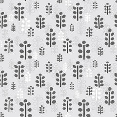 Abstract plants background. Seamless pattern.Vector.抽象的な植物パターン