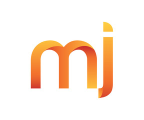 Colorful Letter M J Logo
