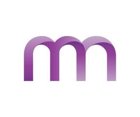 Colorful Letter M N Logo