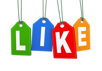 3d hanging tag label word text like