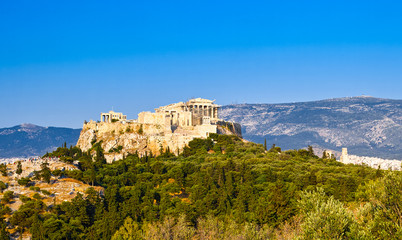 Fototapeta na wymiar Panoramic View of Acropolis and Parthenon