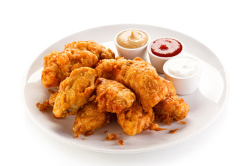 Fried chicken nuggets