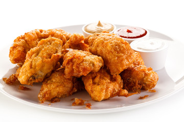 Fried chicken nuggets