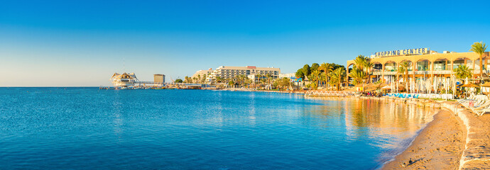 Panorama of the beach