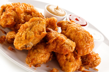 Fried chicken nuggets
