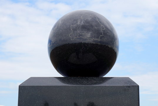 Struve Geodetic Arc in the village Bezdezh, Brest region. Belarus UNESCO World Heritage Site.