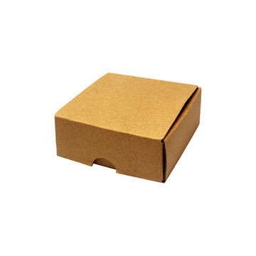 cardboard box, isolated on white background