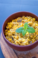 Homemade Red and Yellow Lentil Soup with Carrots and Onions