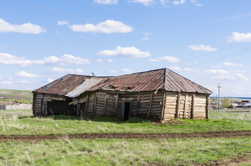 Old dilapidated barn