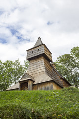 Fototapeta na wymiar Historic church of Saint Martin in Grywald, Poland