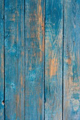 Fototapeta na wymiar Rough blue wooden texture