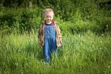 Boy posing in outdoor