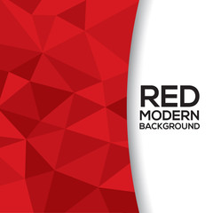Red Graphic Background With White Space.