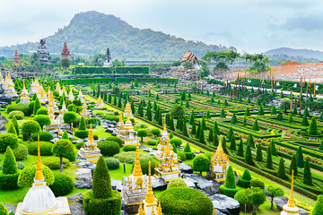 CHONBURI, THAILAND - March 18, 2016: Landscape tropical park 