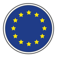 Schild EU rund