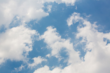 clouds in the blue sky