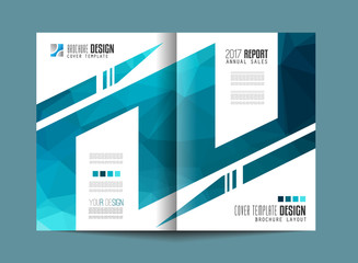 Brochure template, Flyer Design or Depliant Cover for business