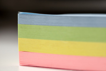 Obraz premium Bunter Notizzettel-Block Macro