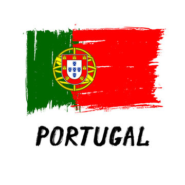 Flag Of Portugal  - Grunge