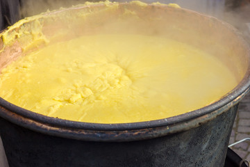 Pot of polenta