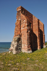 Kirchenruine in Trzęsacz/Hoff an der polnischen Ostsee