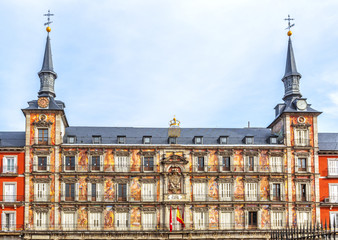 Plaza Mayor in Madrid, Spain.