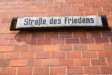 Fototapeta na wymiar Straße des Friedens 