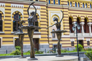 Tbilisi State Opera House in Tbilisi city, the capital of Georgia