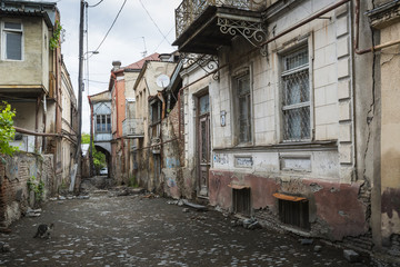 Fototapeta na wymiar Streets of old Tbilisi