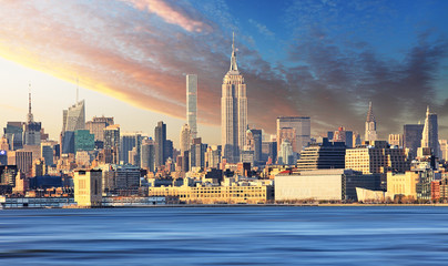 New York skyline with Empire state building