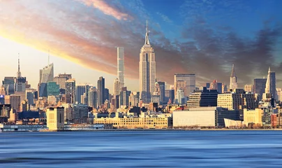 Foto auf Acrylglas Empire State Building New York skyline with Empire state building
