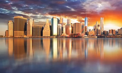 Foto op Plexiglas New York City, Manhattan, downtown, NYC, USA. © TTstudio
