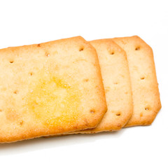 Cracker isolated on white
