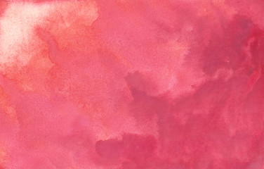 Bright Red abstract watercolor background