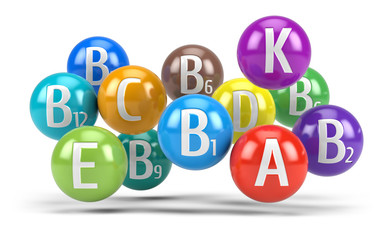 Vitamins - healthy diet and healthy life concept