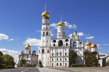 The architectural ensemble of the Moscow Kremlin. Russia
