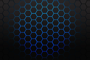 Pentagon background blue
