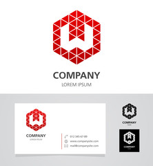 Letter W - Logo Design Element with Business Card - illustration


Vector Logotype Template 
