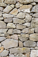 Ancient Wall of Stones / Ancient wall of stones built with blocks of Trachyte and Tuff. Texture