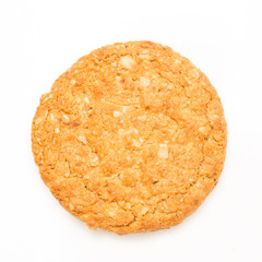 oat cookies  on white background.