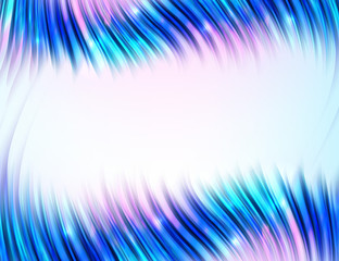 Abstract wave on white background. Bright curve flow. Vector design.