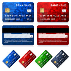 Collection of Credit Card Designs


Vector illustration of credit cards isolated on white background