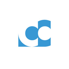 CC Logo | Vector Graphic Branding Letter Element | jpg, eps, path, web, app, art, ai | White Background