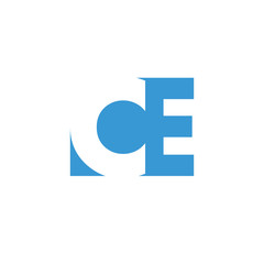 CE Logo | Vector Graphic Branding Letter Element | jpg, eps, path, web, app, art, ai | White Background